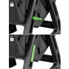 Komposztáló Strend Pro Garden, dobos, 70 liter, fekete, 55,5x36x72 cm