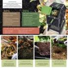 Komposztáló Strend Pro Garden, dobos, 70 liter, fekete, 55,5x36x72 cm