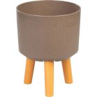 Strend Pro virágcserép, Kávépörlő színű, 20x20x26 cm