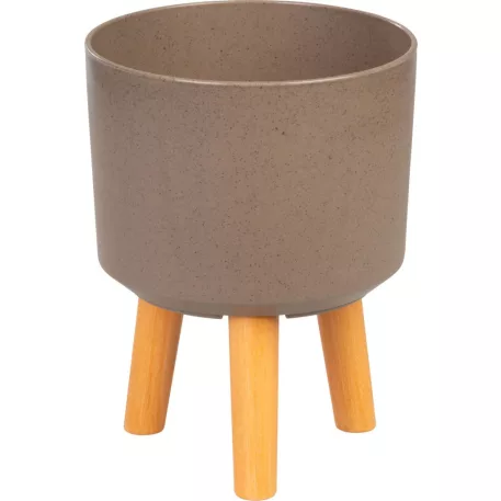 Strend Pro virágcserép, Kávépörlő színű, 20x20x26 cm