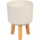 Strend Pro virágcserép, fehér felülettel, 20x20x26 cm