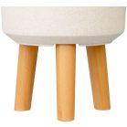 Strend Pro virágcserép, fehér felülettel, 20x20x26 cm