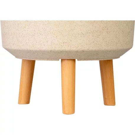 Strend Pro virágcserép, bambuszrost színű, 30x30x37 cm