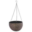 Virágcserép Strend Pro Modern, függő, arany, 26x16 cm, lánccal és akasztóval