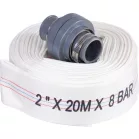 Nyomócső felhasználás Strend Pro, szivattyúzás, csatlakozókkal, C típus, 2", 20 m