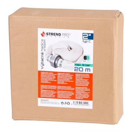 Nyomócső felhasználás Strend Pro, szivattyúzás, csatlakozókkal, C típus, 2", 20 m