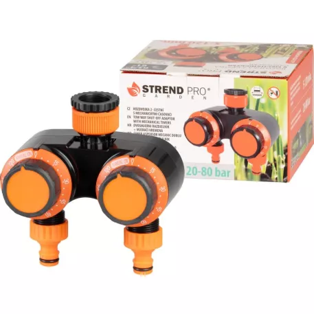 Strend Pro Garden Időzítő, elosztó, kerti, 2-utas