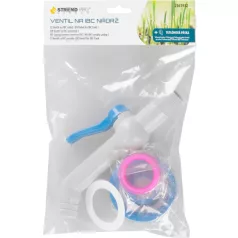   Strend Pro szelep, kerti, 3/4"- 45°, 193 mm, IBC tartályhoz való reduktorral, PVC
