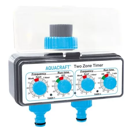 Aquacraft Csapcsatlakozó Timer 290160, 3/4", Twozone, 2 x AA