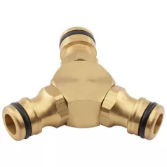   Strend Pro Tömlő Csatlakoztató, Sárgaréz, 1/2", 3 Utas
