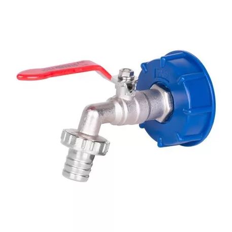 Strend Pro készlet, szelep 1" + műanyag redukció 60 mm + nyílás 3/4", IBC tartály