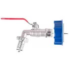 Strend Pro készlet, szelep 1" + műanyag redukció 60 mm + nyílás 3/4", IBC tartály
