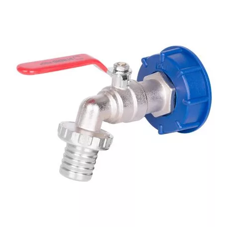 Strend Pro készlet, szelep 1 1/4" + műanyag redukció 60 mm + furat 1", IBC tartály