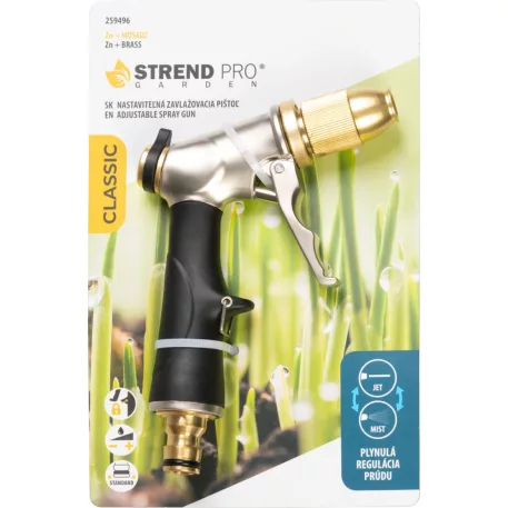 Öntözőpisztoly Strend Pro Garden BJ4038T, csúszásmentes markolat, 16.6x10.5x3.5 cm