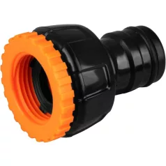   Csatlakozó Strend Pro Garden, G1", G3/4" szűkítővel, vízcsaphoz, belső menet, MAX FLOW