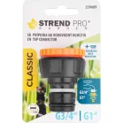 Csatlakozó Strend Pro Garden, G1", G3/4" szűkítővel, vízcsaphoz, belső menet, MAX FLOW