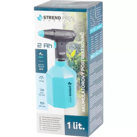 Permetező Strend Pro Garden, 3,7V, 2Ah, akkumulátoros, 1 literes