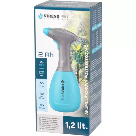Permetező Strend Pro, 1,2 liter, elektromos, újratölthető