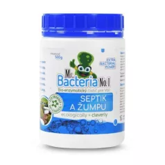   Aktivátor Mr.Bacteria No.1, szeptikus tartályokhoz és emésztőgödrökhöz, 500 g