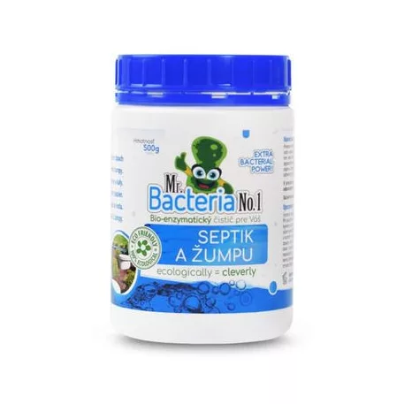 Aktivátor Mr.Bacteria No.1, szeptikus tartályokhoz és emésztőgödrökhöz, 500 g