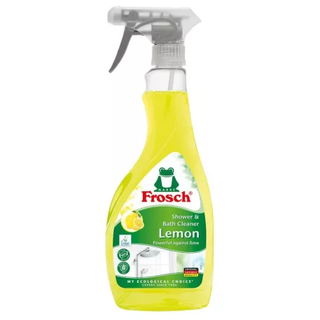 Tisztító Frosch, fürdőszobákhoz és zuhanyzókhoz, citrom, 500 ml