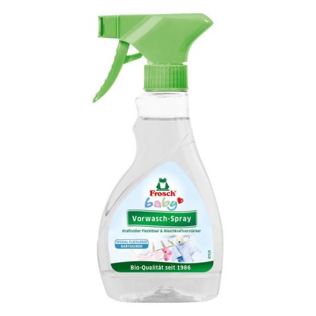 Tisztítószer Frosch Baby, spray a baba fehérnemű foltjaira, 300 ml