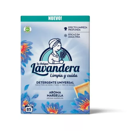 Mosópor Lavandera, marseille-i szappan, 4675 g/85 mosási adag, mosáshoz