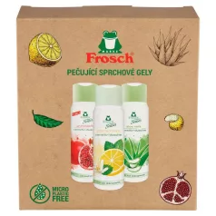 Ajándékkészlet Frosch, 3x tusfürdők, 3x 300 ml