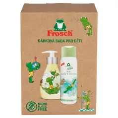   Szett ajándék Frosch, tusfürdő és sampon, gyermek, 2x 300 ml