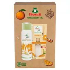   Szett ajándék Frosch, narancsliget, diffúzor és tusfürdő, 90 ml + 300 ml