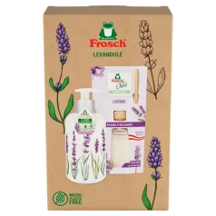   Szett ajándék Frosch, levendula, diffúzor és folyékony szappan, 90 ml + 300 ml