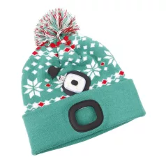 Strend Pro X-mas zöld sapka L, 4x SMD LED, 60 lm