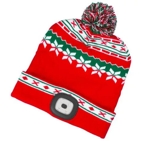 Strend Pro X-mas piros-zöld kupak L, 4x SMD LED, USB töltés