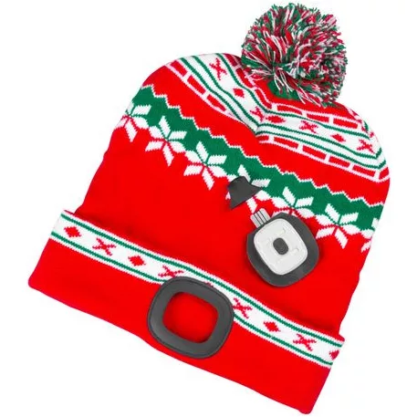 Strend Pro X-mas piros-zöld kupak L, 4x SMD LED, USB töltés