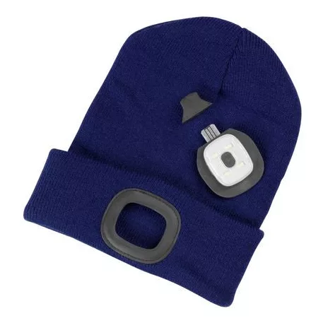 Strend Pro Albacore kék gyereksapka M, 4x SMD LED, USB töltés