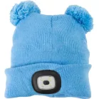 Gyerek sapka, kék M, 4x SMD LED, USB töltés