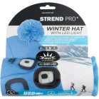 Gyerek sapka, kék M, 4x SMD LED, USB töltés