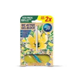 Ambipur WC Active gél-blokk citrom és jázmin 2x45g