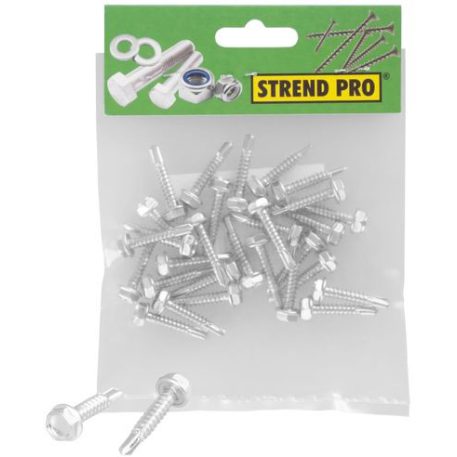 Csavar fémbe, Strend Pro PACK DIN 7504K M04,8 x 16, TEX, hatszögletes, 35 db