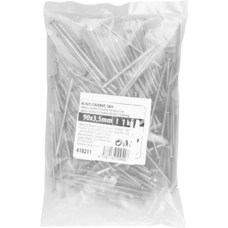Szegek 2825 90x3,50 mm, építőipari, MiniPack 1 kg, zacskóban