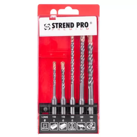 Fúró Készlet Strend Pro Premium Sd051, 5 darabos, Betonba, SDS+