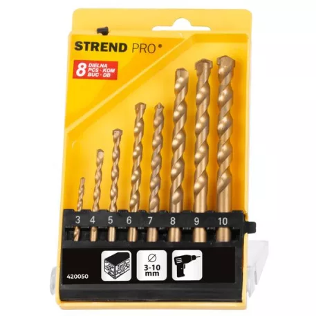 Fémfúró Készlet Titan 8 db 3 - 10 mm
