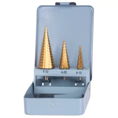   Strud Pro Sets Ss421, 4-12, 4-20, 4-32 mm, Tin, Hss 4241,Lépcsős Fúrószár