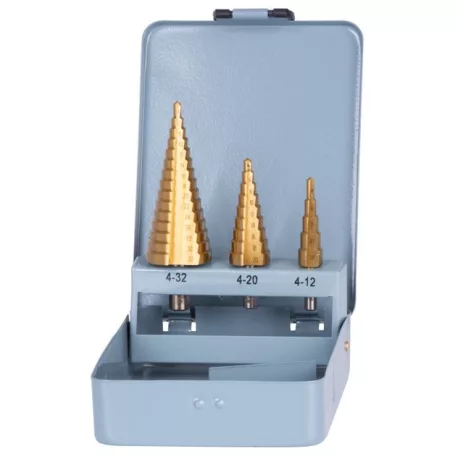 Strud Pro Sets Ss421, 4-12, 4-20, 4-32 mm, Tin, Hss 4241,Lépcsős Fúrószár