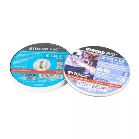 Korong Strend Pro 125x1,0x22,2 mm, fémvágó, 10 db