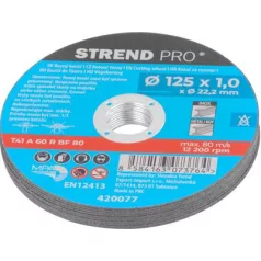 Korong Strend Pro 125x1,0x22,2 mm, fémvágó, 10 db