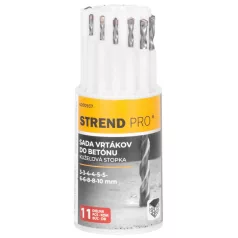   Strend Pro fúrókészlet, beton, 13,3 x 5,4 x 5,4 cm,  11 db