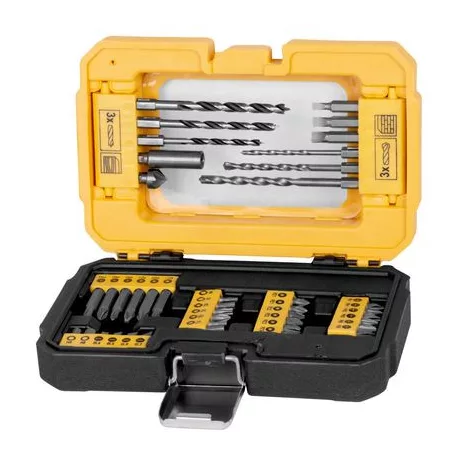 Fúró- és bitkészlet Strend Pro, Cr-V, tokban, 41 db