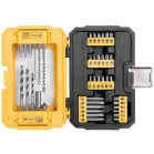 Fúró- és bitkészlet Strend Pro, Cr-V, tokban, 41 db