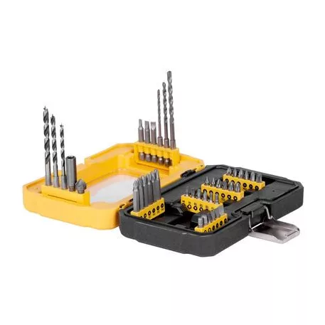 Fúró- és bitkészlet Strend Pro, Cr-V, tokban, 41 db